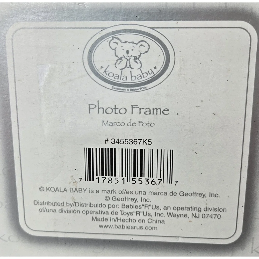 Koala Baby My 1st Steps 4x6 Ceramic Photo Frame Multicolor Ornate 3455367K5